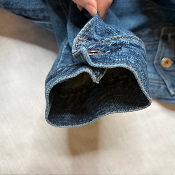 Ralph Lauren Polo Distressed Blue Denim Trucker Jacket (A) - Picture 13 of 15